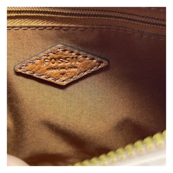 Fossil Gemma Camera Bag Dusty Rose Leather Crossbody Minimalist Purse - Picture 10 of 16